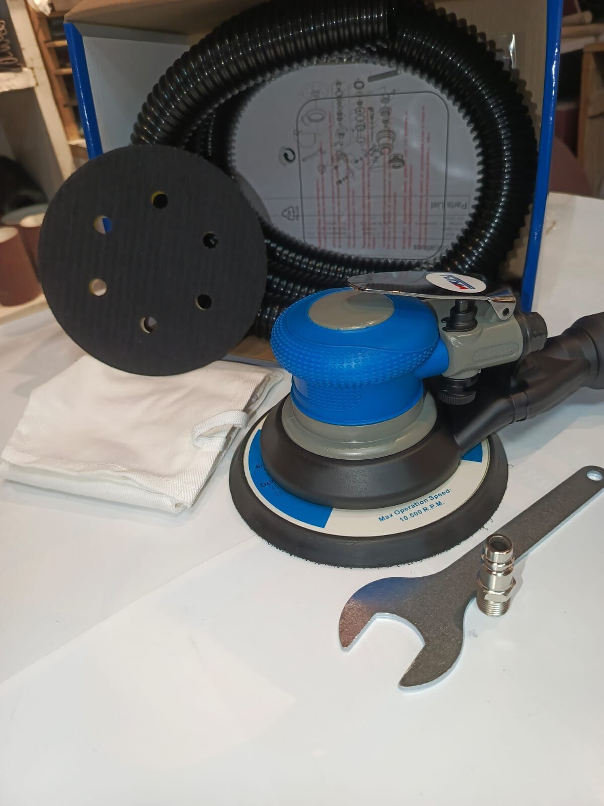 Wufu Havalı Zımpara + Yedek Taban